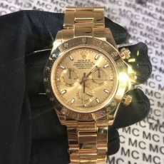 299劳力士.迪通拿.18k包金B346143947009 钢带 机械男表真金真钻手表
