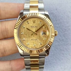 339劳力士.日志系列.18k包金.CR长荣 B1312459320012 钢带  机械男表