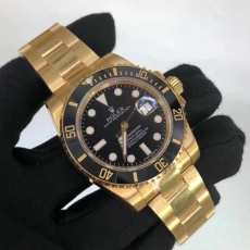 397劳力士.绿水鬼.24k包金B346258953001 钢带 机械男表真金真钻手表