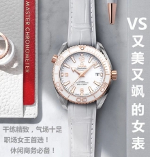 495欧米茄.洋宇宙600米海马系列.B2583719185010 橡胶带 机械男表 vs