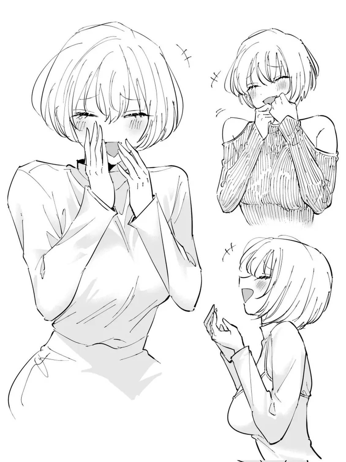 mmk插画杂图合集 捂嘴笑 第1页